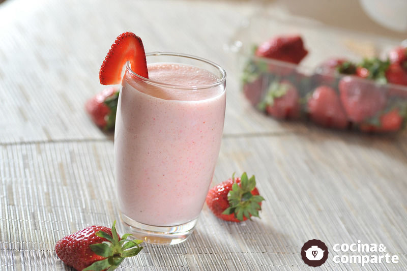 licuado de fresa